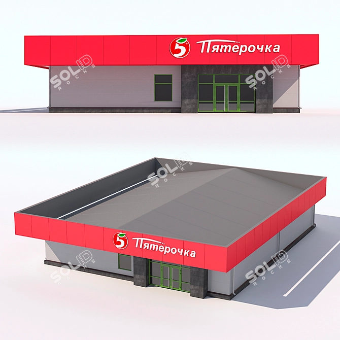 Five-Star Convenience Store 3D model image 1