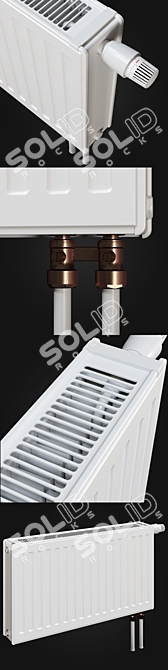 Vogel & Noot Steel Radiator 3D model image 2