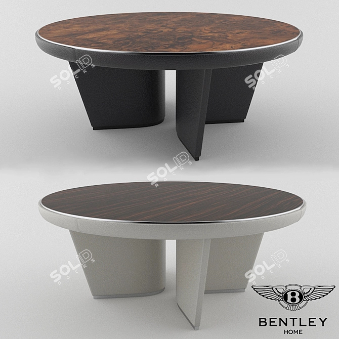 Elegant Bentley Madeley Dining Table 3D model image 1