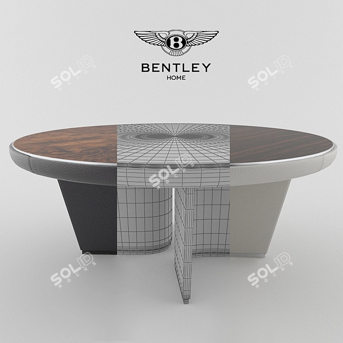 Elegant Bentley Madeley Dining Table 3D model image 3