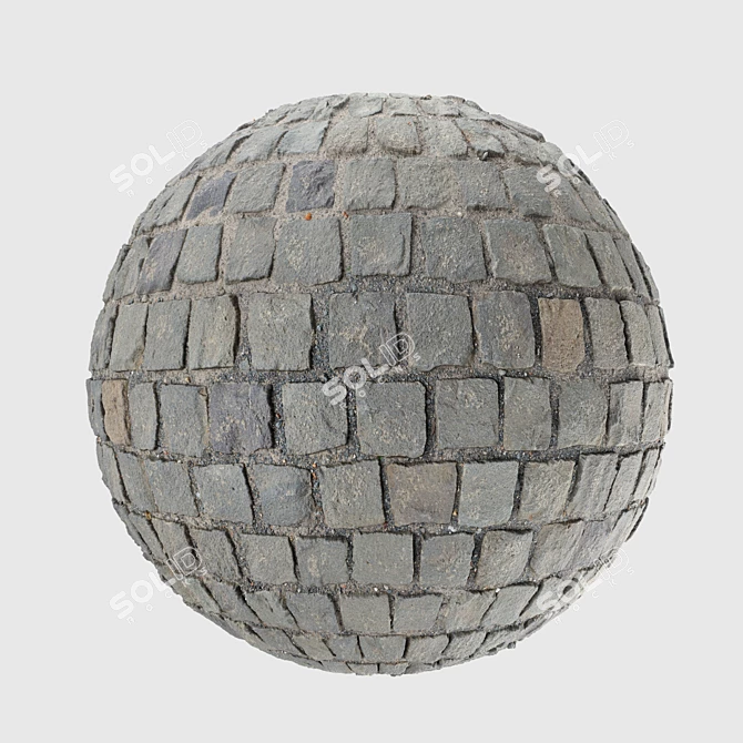 Cobblestone Photogrammetry Pack 3D model image 1