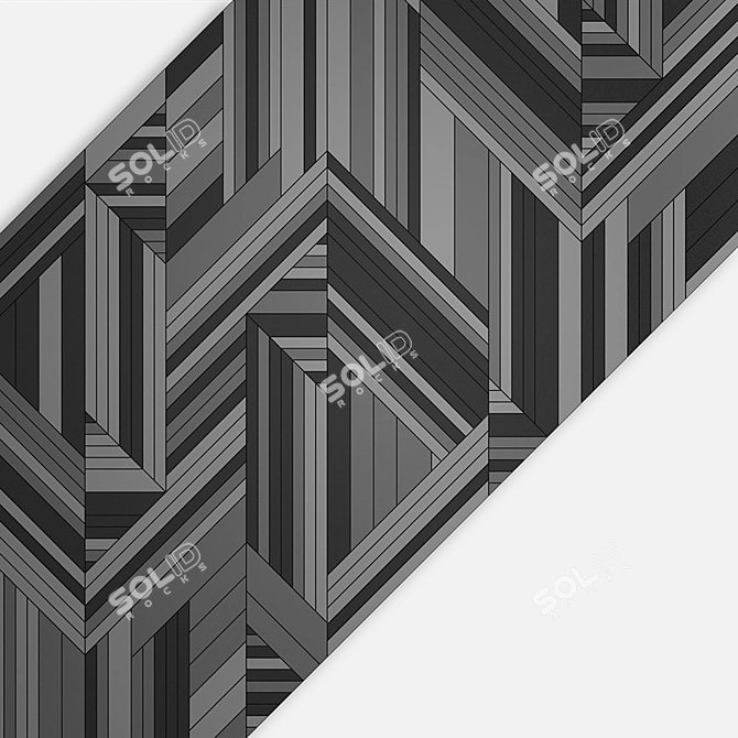 Abstract Wood Panel | 3D Max & Obj Formats 3D model image 6