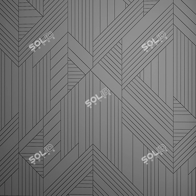 Abstract Wood Panel | 3D Max & Obj Formats 3D model image 7