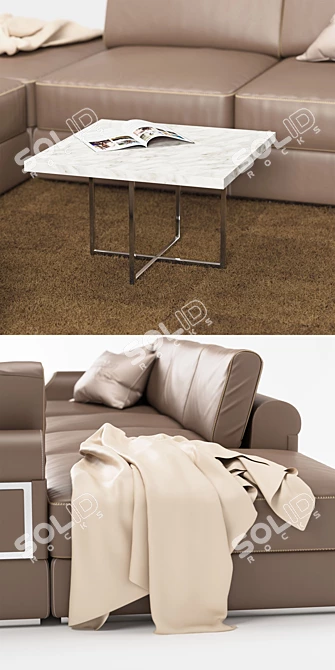 Charming Luxurious Dandy Corner 3D model image 2