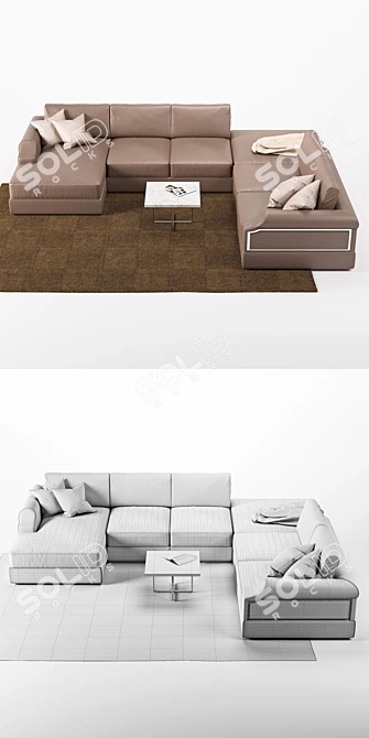 Charming Luxurious Dandy Corner 3D model image 3