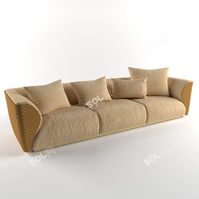 Elegant Winston Bentley Sofa 3D model image 1