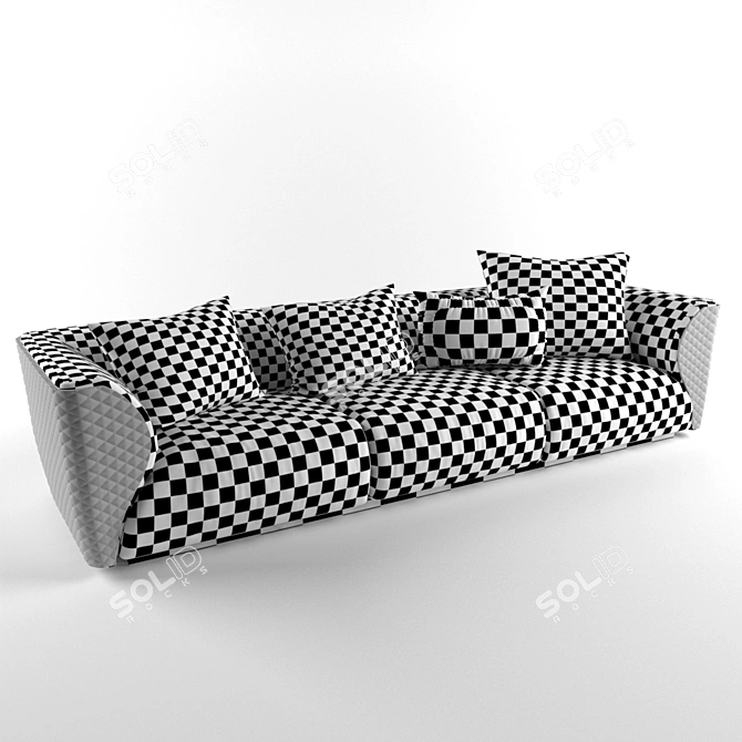 Elegant Winston Bentley Sofa 3D model image 2