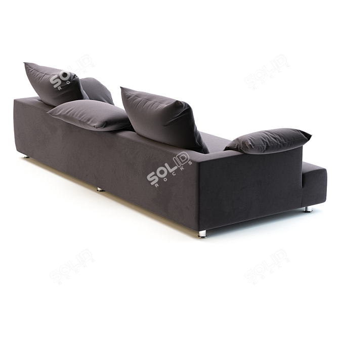 Edra Absolu Large Sofa: Italian Design Excellence 3D model image 3