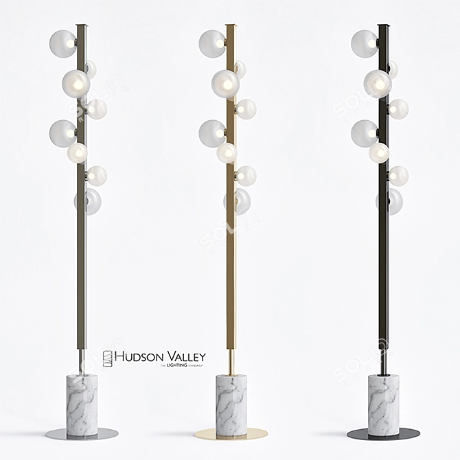Hudson Valley Mini Hinsdale LED Floor Lamp 3D model image 1