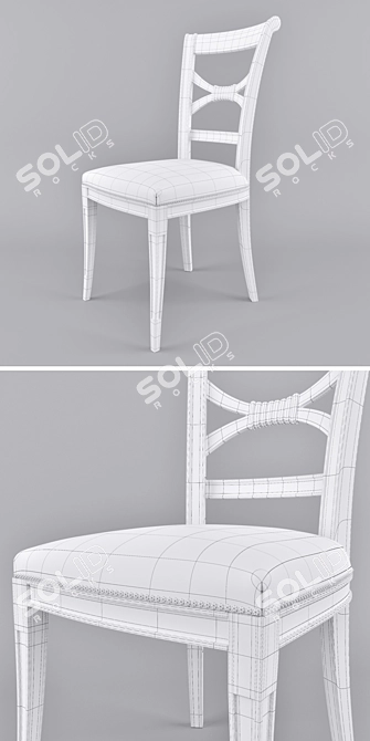 Bizzotto C636 Col.48 Classic Chair 3D model image 3