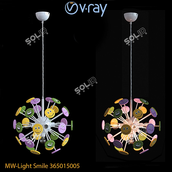 Maxa Chandelier: Versatile Lighting Options 3D model image 1