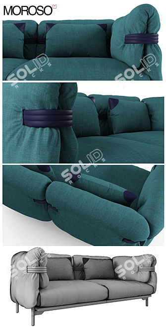 Moroso Belt: Sleek and Stylish Design 3D model image 2