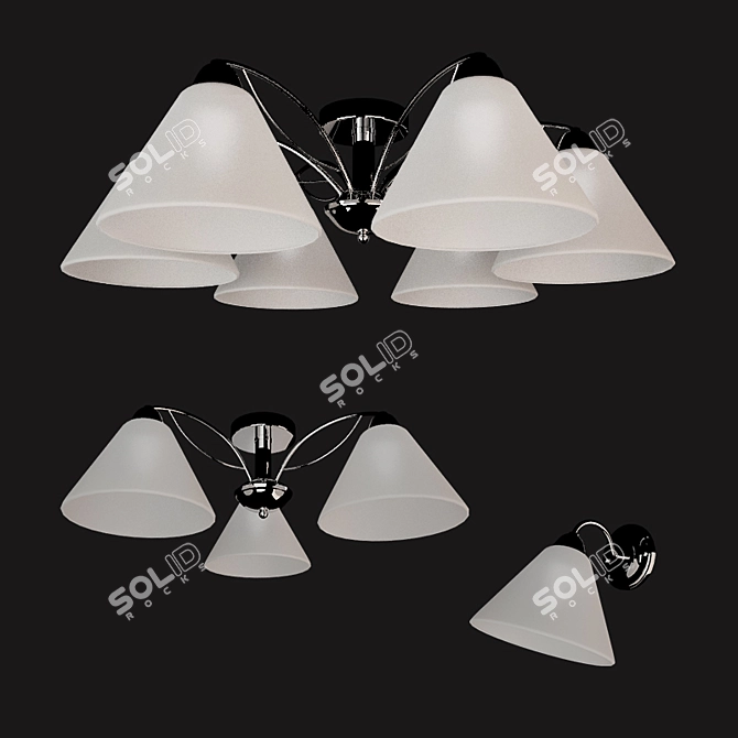 Arte Lamp Federica - Elegant Chrome Pendant Light 3D model image 1