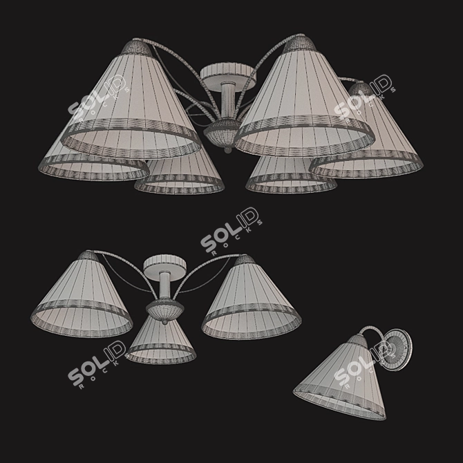 Arte Lamp Federica - Elegant Chrome Pendant Light 3D model image 3