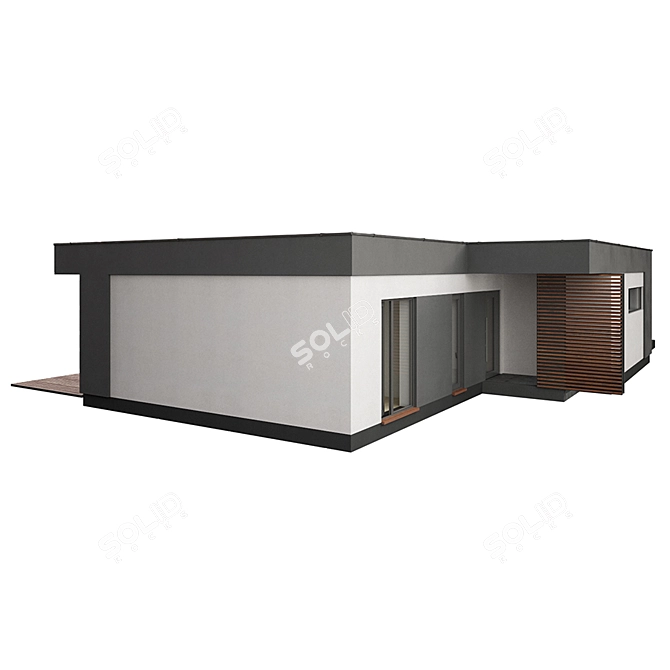 Compact Modern Home with Detailed Interior 3D model image 2