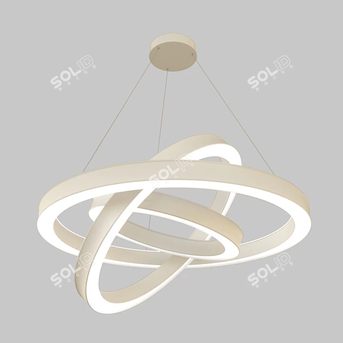 Title: Stary Pendant Light 3D model image 3