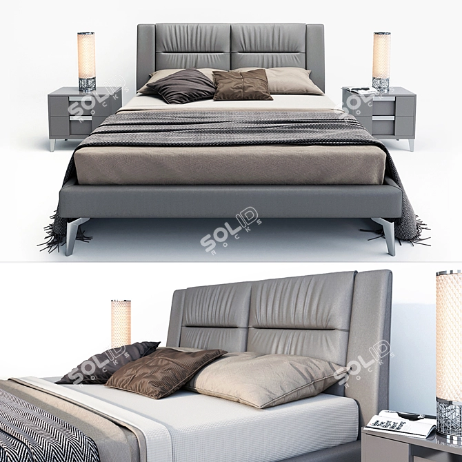 Riviera ALF Italia - Eco-Leather 1800 x 2000 Mattress 3D model image 2