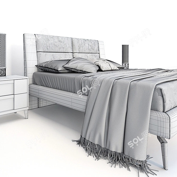 Riviera ALF Italia - Eco-Leather 1800 x 2000 Mattress 3D model image 3