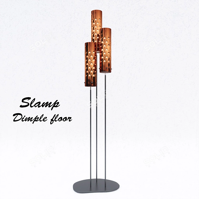 Elegant Dimple Floor Lamp 3D model image 1