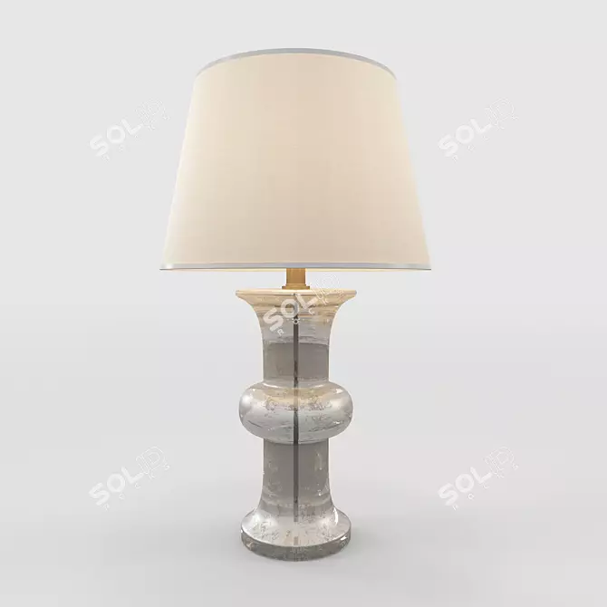 Sleek Bull Nose Cylinder Lamp 3D model image 1