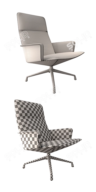 Modern Lounge Set: Andreu World Capri 3D model image 3