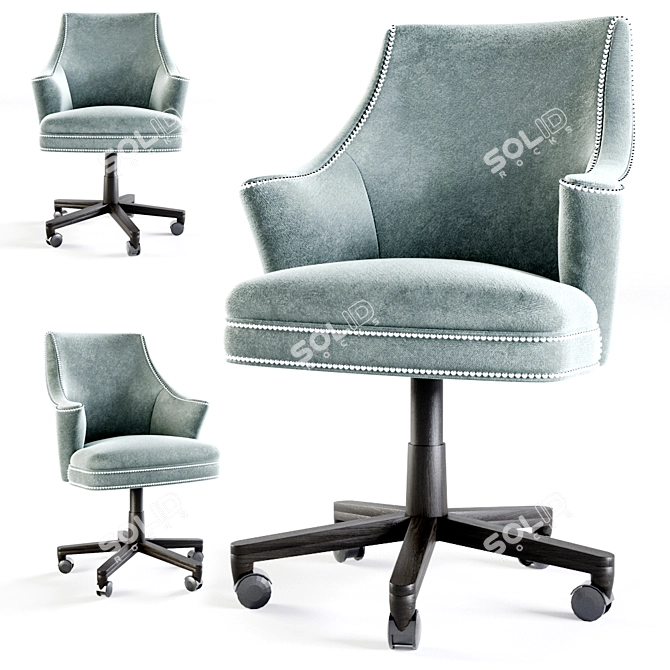 Modern Wing-Style Century Chair 3D model image 1