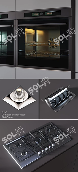 Modern Italian Kitchen Design - Pedini Arke 3D model image 2