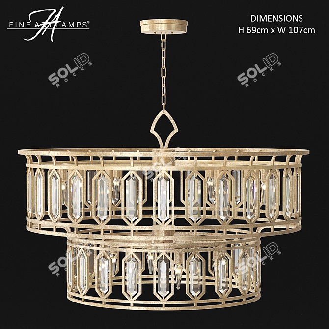 Westminster 890140: Sophisticated Fine Art Lamp 3D model image 1