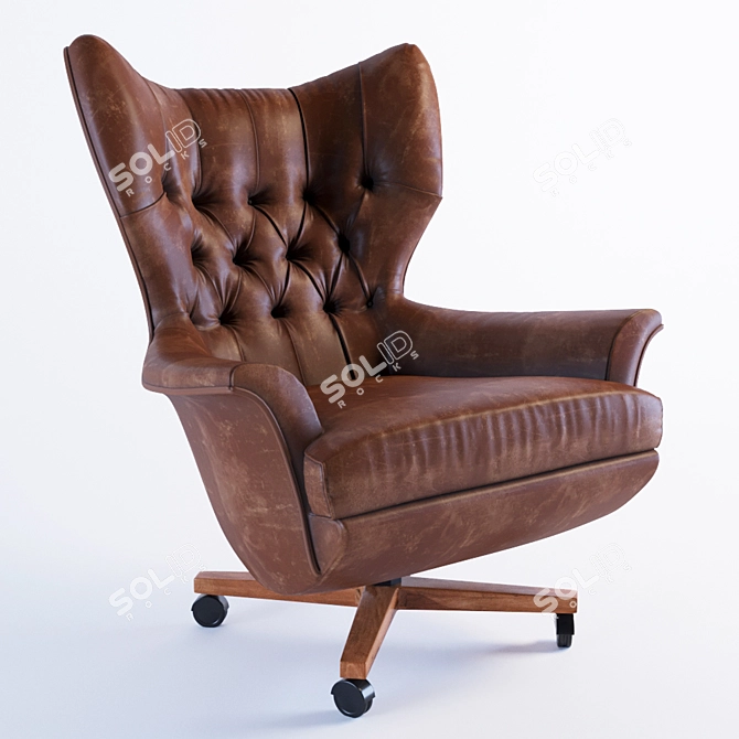 G-Plan Swivel Armchair 3D model image 1