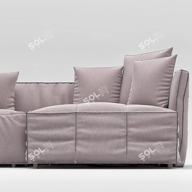 Cozy Comfort Sofa Seat 3D model image 2