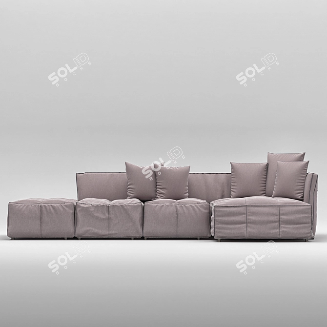 Cozy Comfort Sofa Seat 3D model image 3