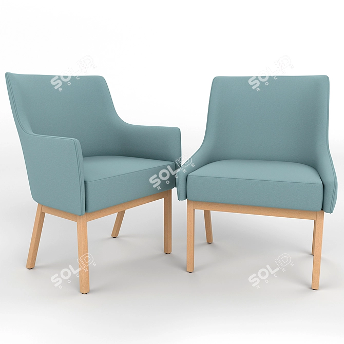 Albert One Designer Chairs 3D model image 1