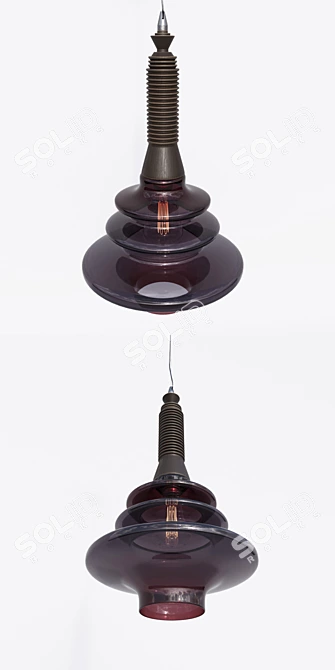 Enchanted Lily Pendant 3D model image 2