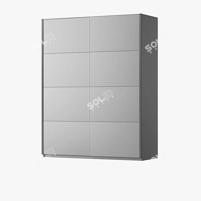 Elegant Brandon Cupboard 3D model image 3