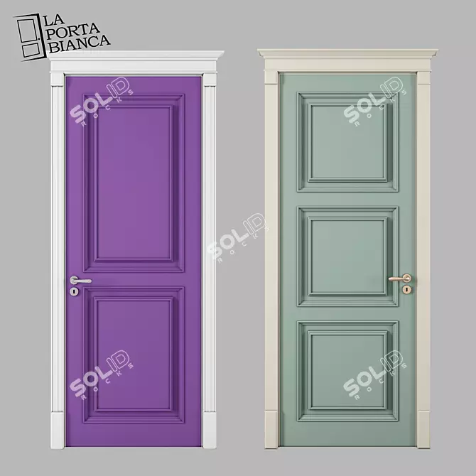 Elegant Classic Collection Doors 3D model image 1