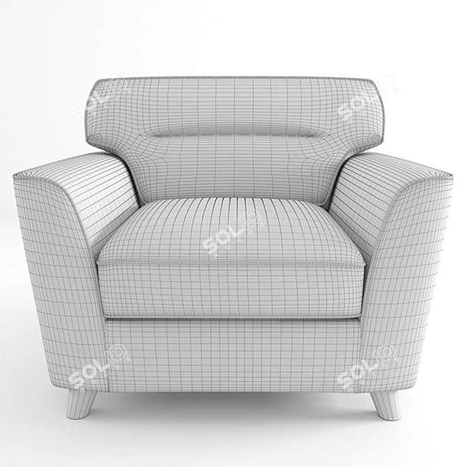 Stockholm Chair: Stylish, Comfortable & Made in Romania 3D model image 3