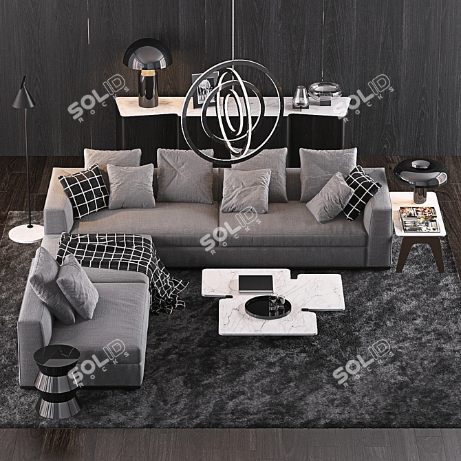 Modern Minotti Set: Ultimate Elegance 3D model image 2