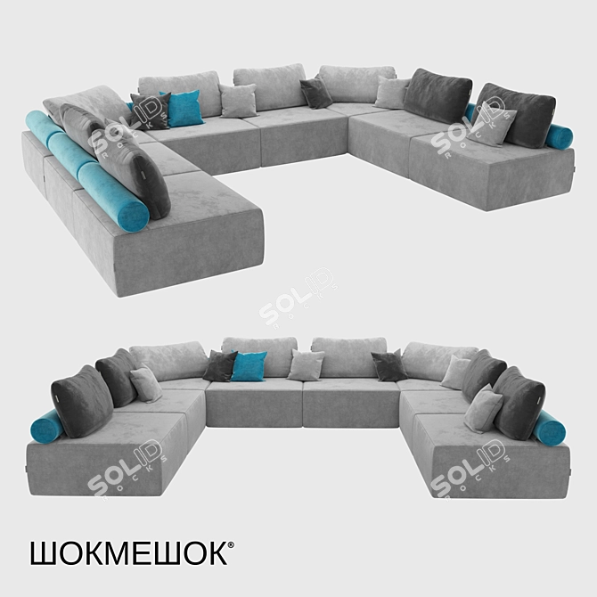 Modular Sofa: OM Playmodul Nord 3D model image 1