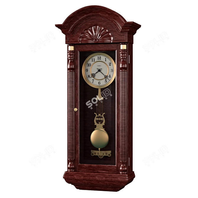 Elegant Howard Miller Jennison Wall Clock 3D model image 1