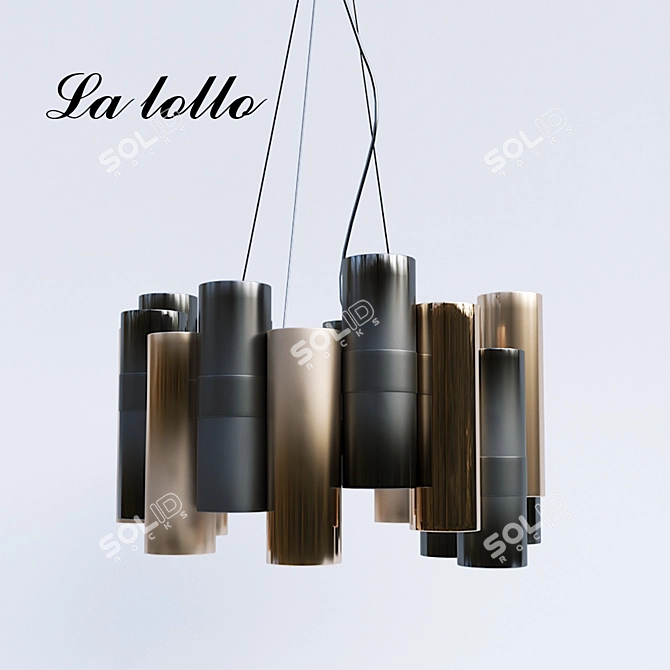 50's Diva Pendant Light 3D model image 1