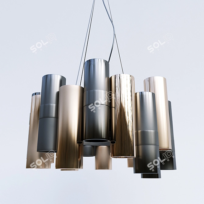 50's Diva Pendant Light 3D model image 2