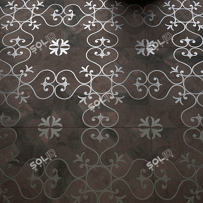 Vintage Oak Sami Parquet Tiles 3D model image 1