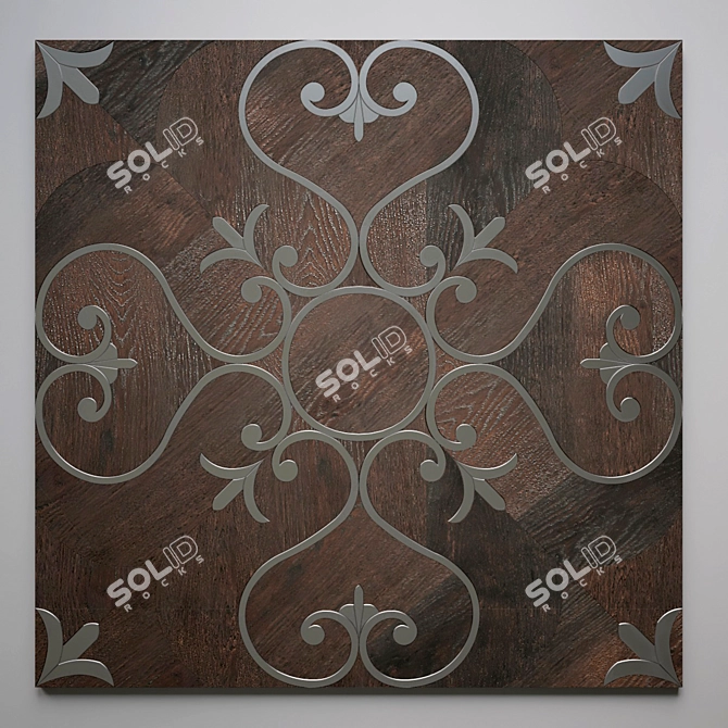 Vintage Oak Sami Parquet Tiles 3D model image 2