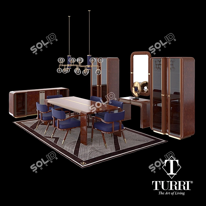 Turri Madison Collection: Elegant Modern Furniture 3D model image 1