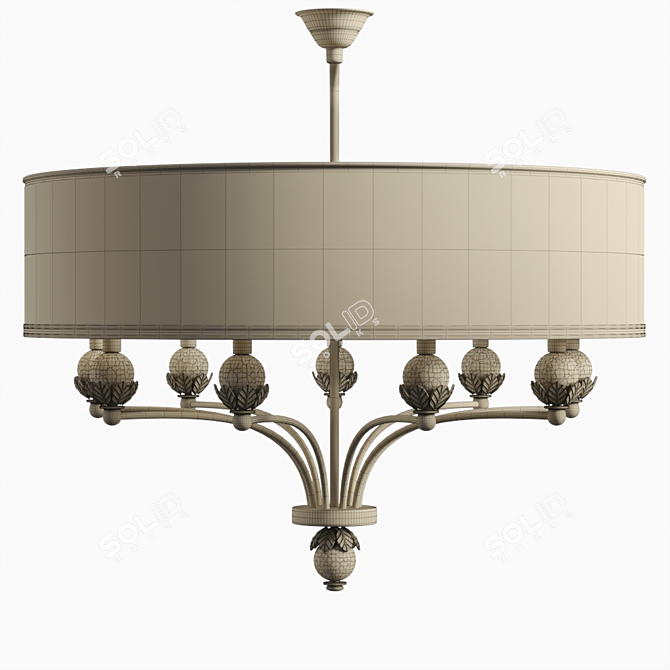 Stylish Chandelier Simone Granchi 3D model image 3