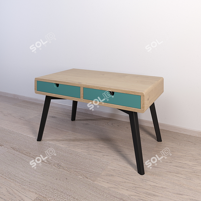 "Ketchikan" Solid Wood Coffee Table 3D model image 1