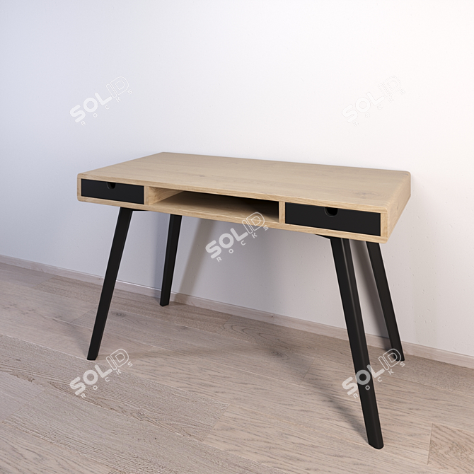 Solid Wood Desk "Ketchikan" by Yelkkin Dom 3D model image 2