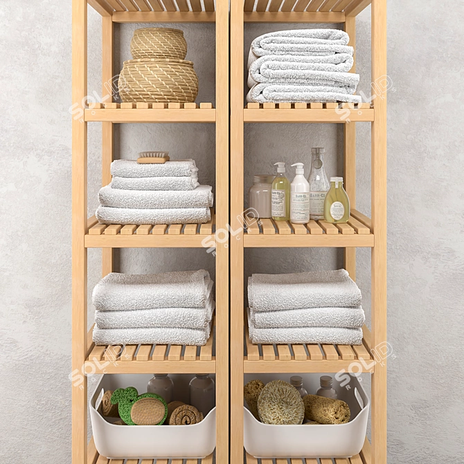 MOLGER IKEA Shelf & Bathroom Accessories 3D model image 2