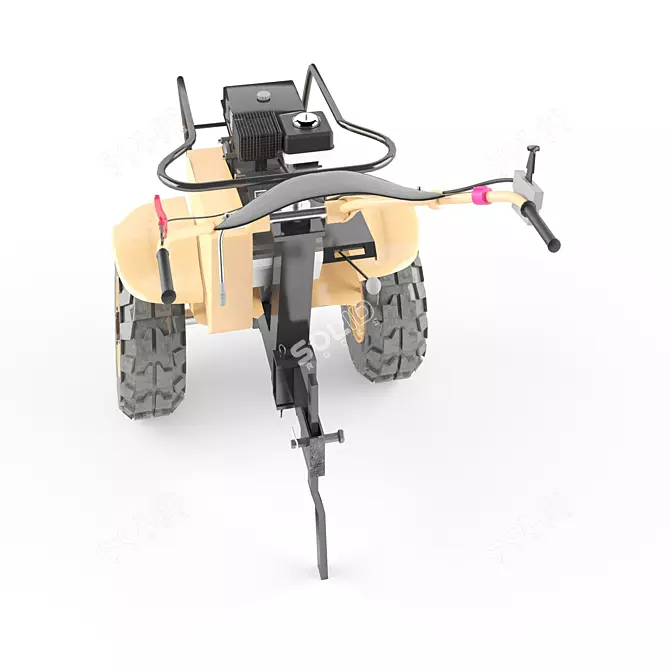 PowerPro Turbo Tiller 3D model image 2