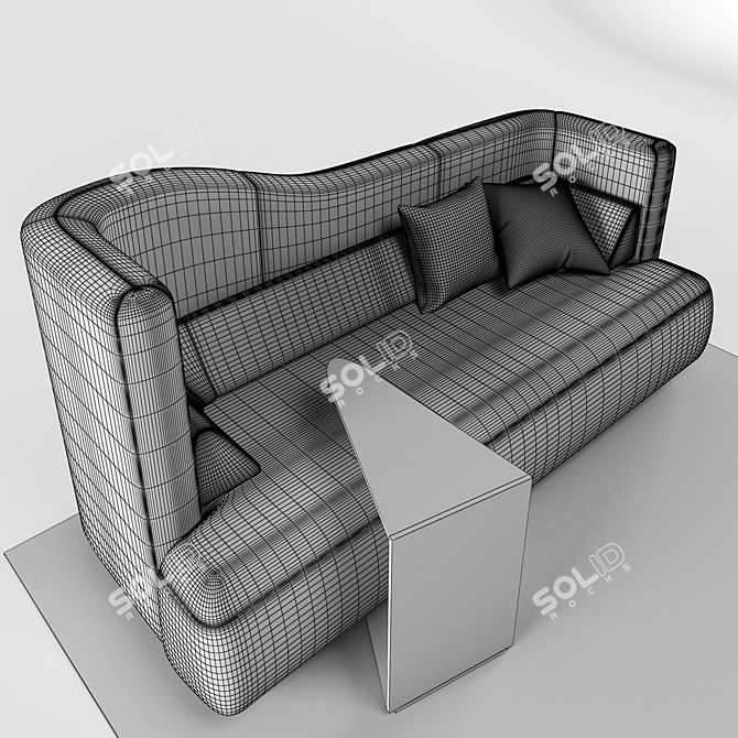 Modern Ottawa BoConcept Sofa Set 3D model image 2